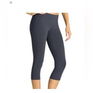 Athleta Charcoal High Rise Gray 23” cropped Leggings
 original owner